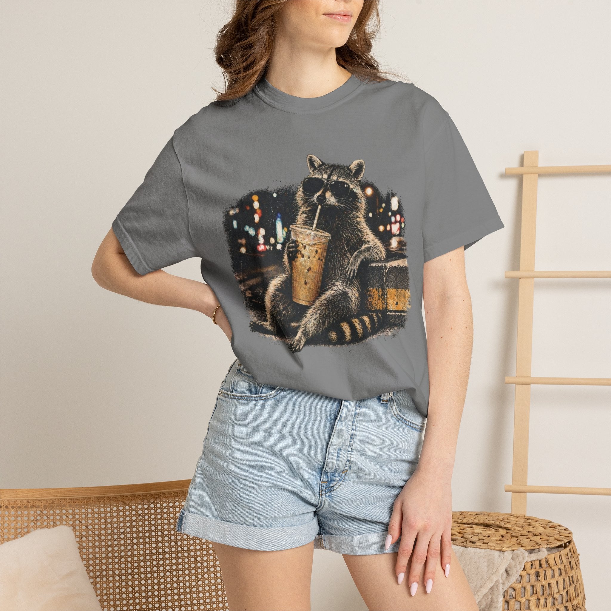 Coffee Raccoon Tee
