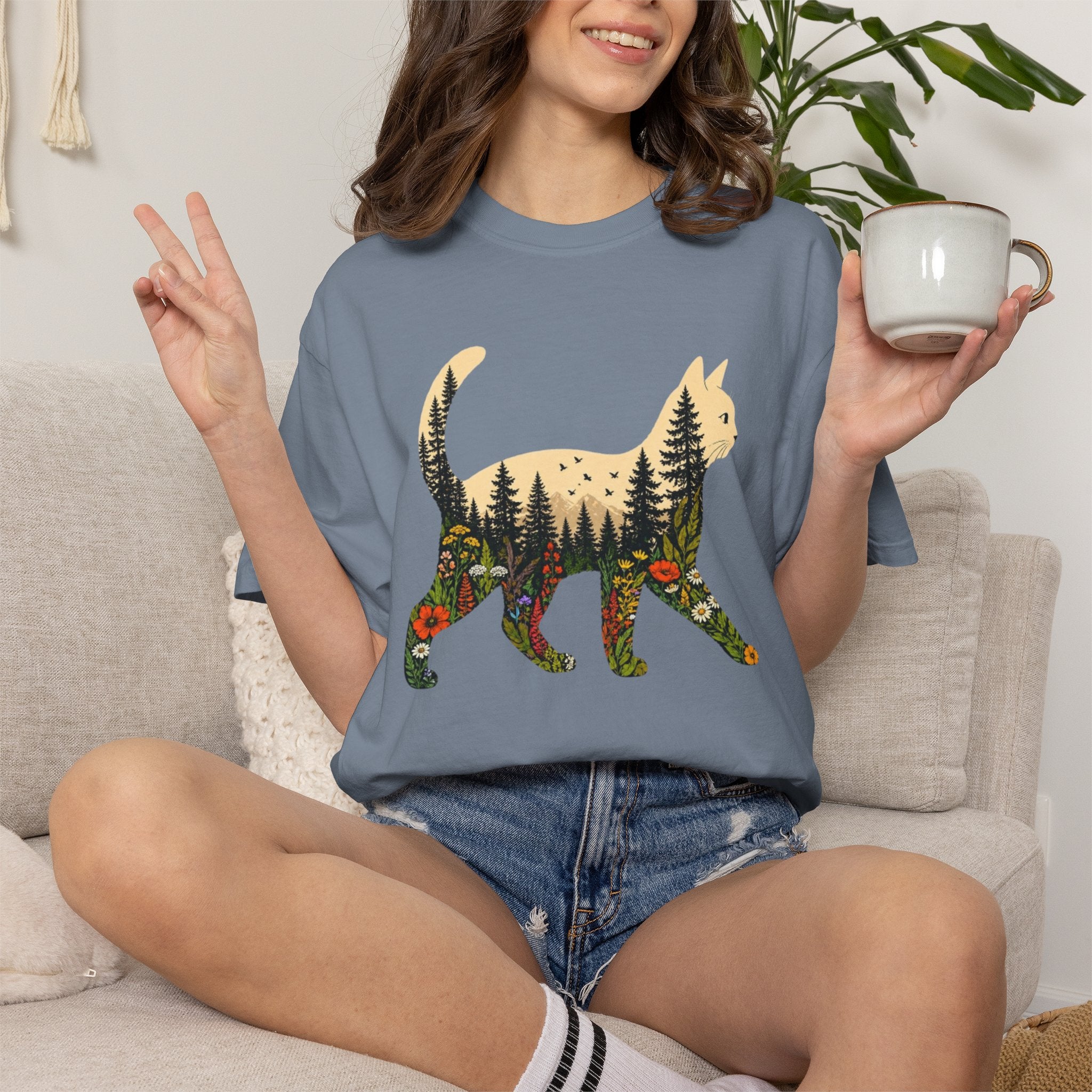 Woodland Cat Tee