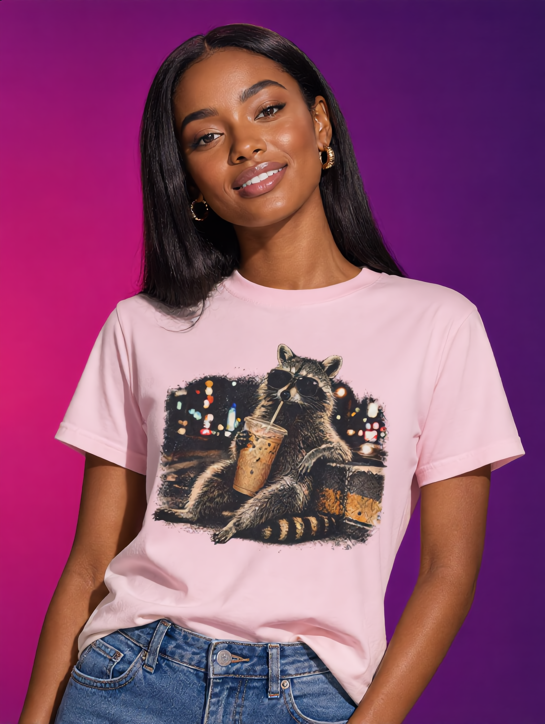 Coffee Raccoon Tee