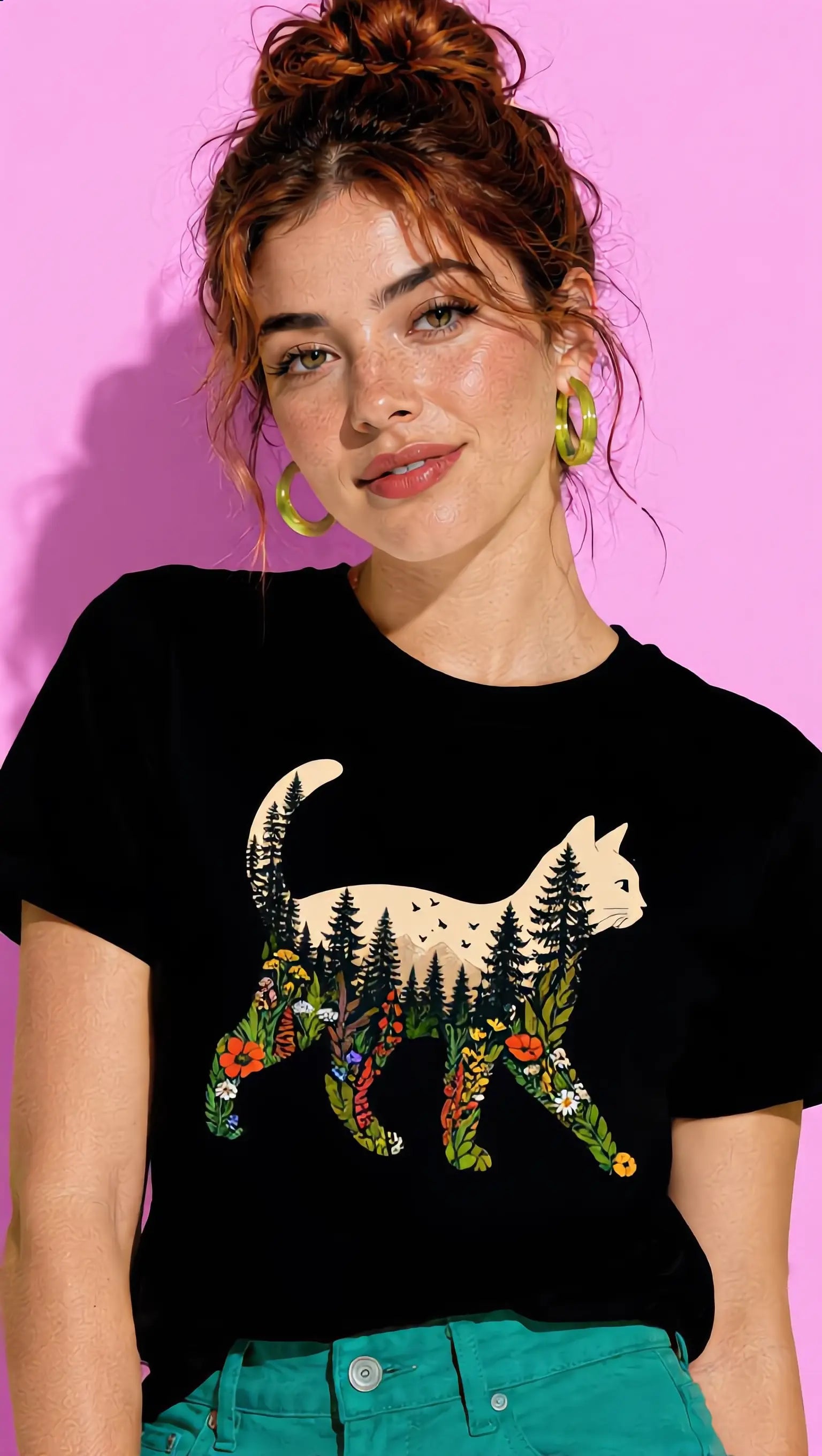 Woodland Cat Tee